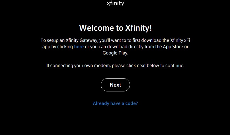 Xfinity self install kit