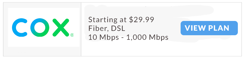 cox internet for gaming