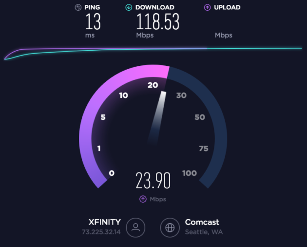 ookla speed test